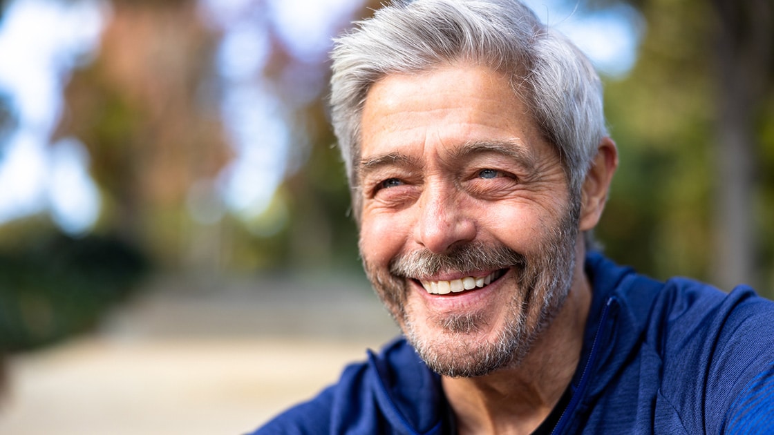 man smiling
